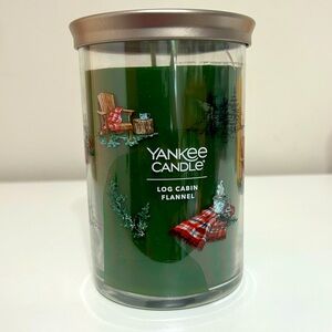 Yankee Candle Log Cabin Flannel in Forest Green‎